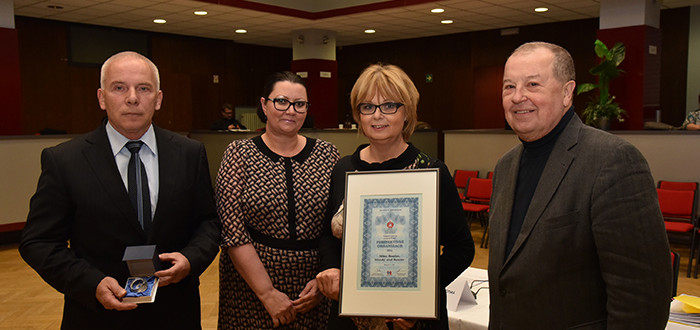 Starosta Jaroslav Hlavnička, vedoucí vnitřního odboru Magda Zacharieva a tajemnice Miluše Stibůrková