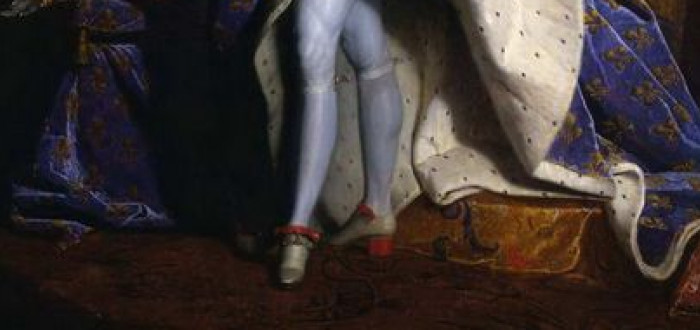 Za oblibou bot s vysokým podpatkem stojí muž - král Ludvík XIV. 