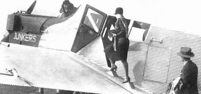 Letadlo Junkers F13 a jeho pasažéři