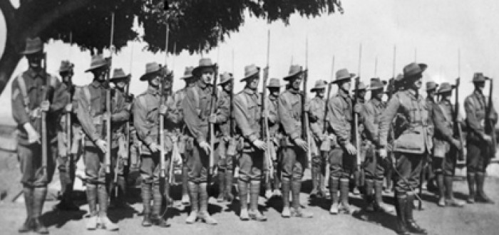 Australští vojáci, kteří se účastnili bitvy u Gallipoli