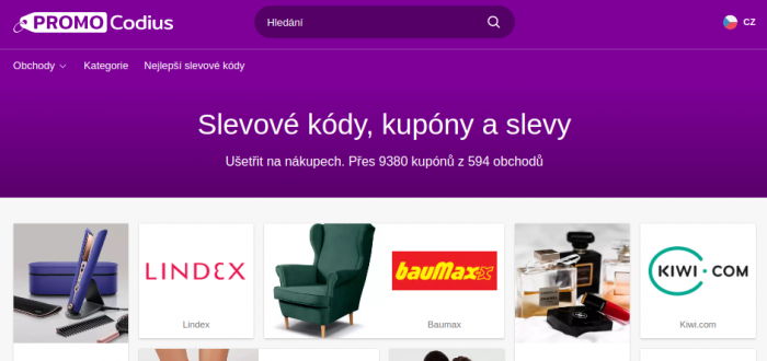 Promocodius je online platforma, která nabízí aktuální kupóny, nabídky a slevy pro tisíce známých a předních prodejců