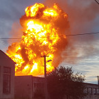 Sklad technického benzinu hořel v obci Velké Výkleky