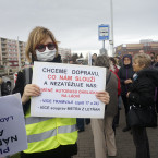 Na demonstraci přišlo několik desítek lidí