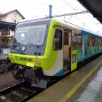 Vlak v cílové stanici Benešov