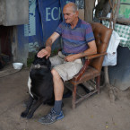 Václav Šíma se svým psem Astorem