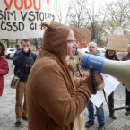 Toto není medvěd, ale Petr Halada, starosta Kamýku nad Vltavou a krajský předseda Sdružení místních samospráv.