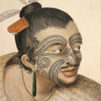 Geometrické tvary na tváři jsou typické pro maorské obyvatele Nového Zélandu