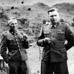 Strůjci nacistického zla, zleva: Josef Mengele, Josef Kramer, Rudolph Höss and Karl Hoecker