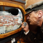 Pozorovatelna StB ve věži chrámu sv. Mikuláše na Malé Straně. Fungovala zde od roku 1952 do sametové revoluce