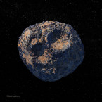 Asteroid 16 Psyche obíhá kolem Slunce mezi Marsem a Jupiterem v pásu podobných objektů (Ilustrační obr. - NASA)