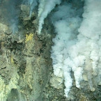 Nedaleko Kanady vědci objevili aktivní podmořský vulkán obsypaný zvláštními obřími vejci