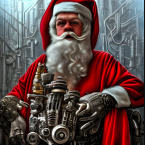 Futuristický Santa Claus 