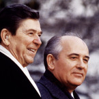 Michail Gorbačov a Ronald Reagan